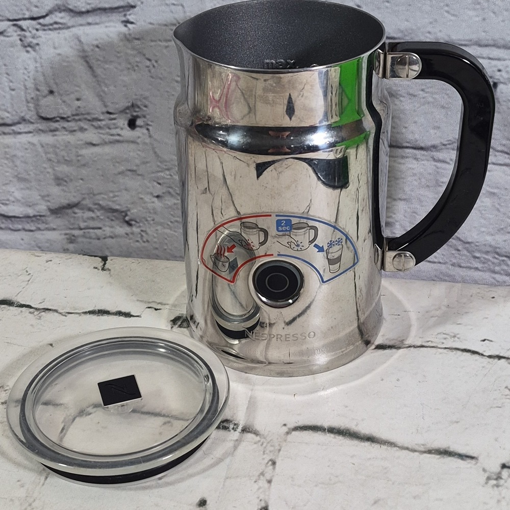 Nespresso Aeroccino Plus 3192 Milk Frother Pitcher With Lid Only Replacement